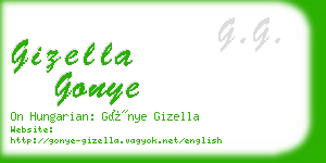 gizella gonye business card
